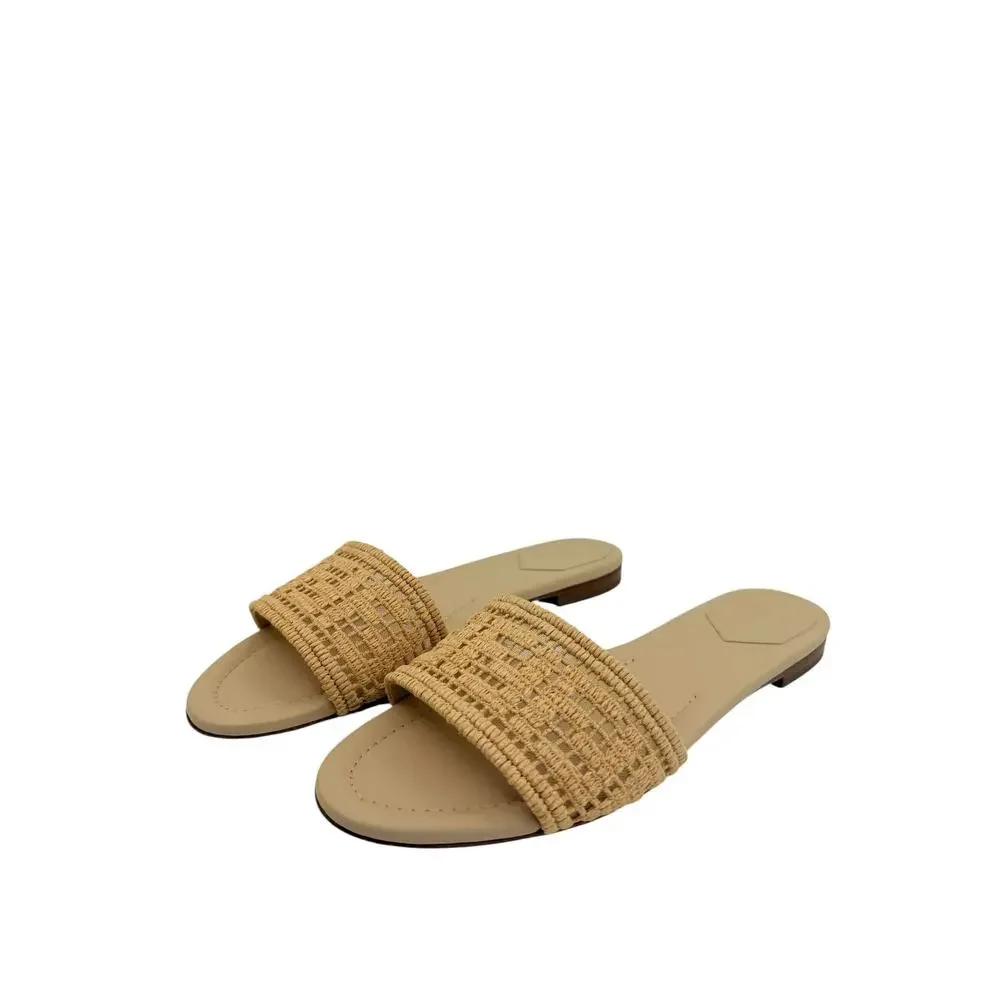 Fendi Rafia FF Slides (39/9)